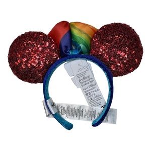 EPCOT 40th Anniversary Disney Parks Sequined Ears Headband NWT Ships Worldwide